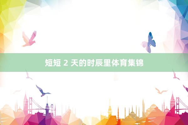 短短 2 天的时辰里体育集锦