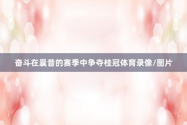 奋斗在曩昔的赛季中争夺桂冠体育录像/图片