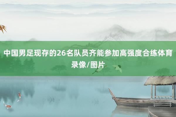 中国男足现存的26名队员齐能参加高强度合练体育录像/图片