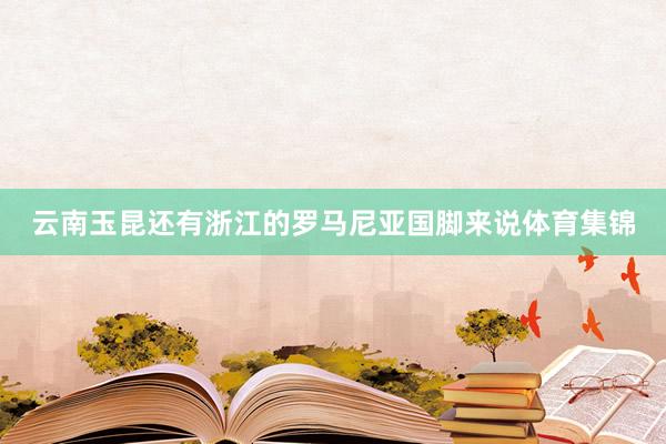 云南玉昆还有浙江的罗马尼亚国脚来说体育集锦