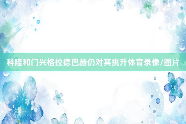 科隆和门兴格拉德巴赫仍对其挑升体育录像/图片
