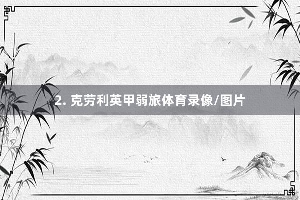 2. 克劳利英甲弱旅体育录像/图片