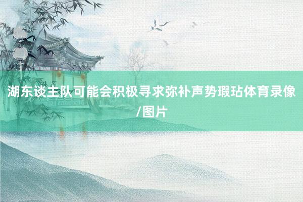 湖东谈主队可能会积极寻求弥补声势瑕玷体育录像/图片