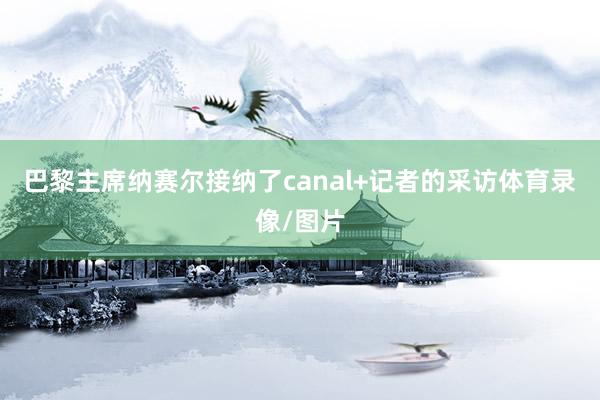巴黎主席纳赛尔接纳了canal+记者的采访体育录像/图片