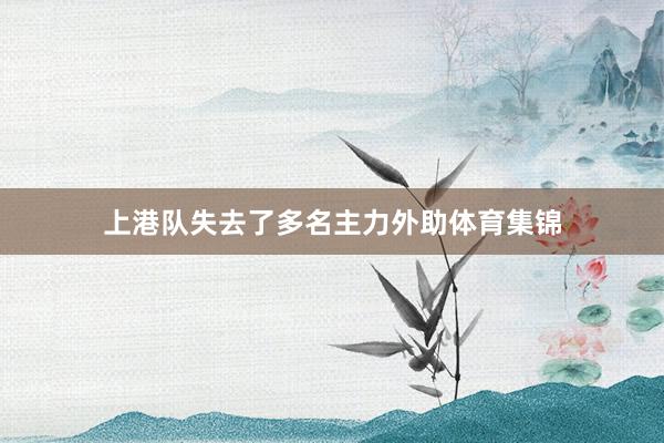 上港队失去了多名主力外助体育集锦