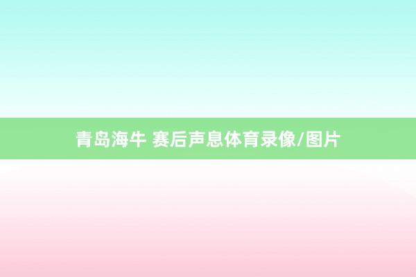 青岛海牛 赛后声息体育录像/图片