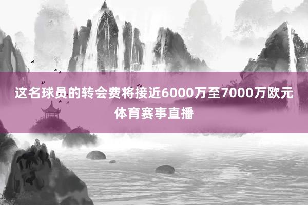 这名球员的转会费将接近6000万至7000万欧元体育赛事直播